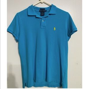 Blue Ralph Lauren collard shirt